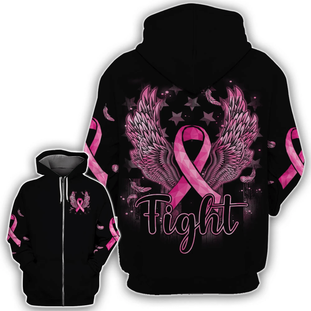 Beautiful Of Ribbon Fight 3D Tshirt – Faith Hope Love Breast Cancer Awareness Hoodie Long-Sleeve Gift For Easters Day
