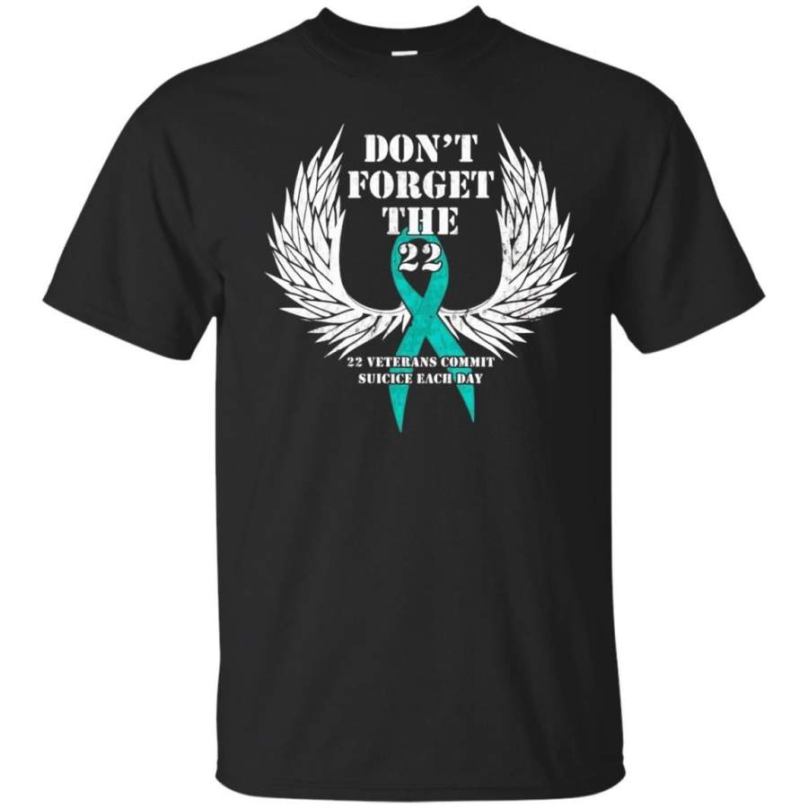 AGR Don’t Forget the 22 -PTSD Awareness Veterans Support T-Shirt