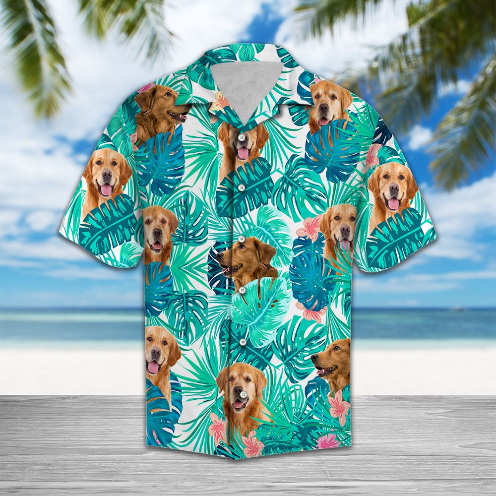 Tropical Golden Retriever Hawaii Hawaii Aloha Shirt For Dog Lover Ha100661