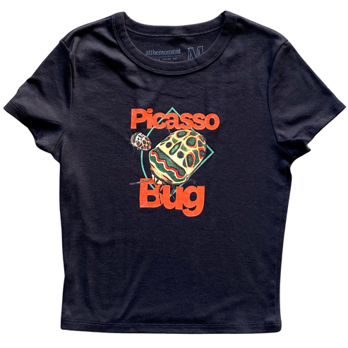 Picasso Bug Women   s Baby Rib Ladies Tee Shirt Outfit  For Men  For Women