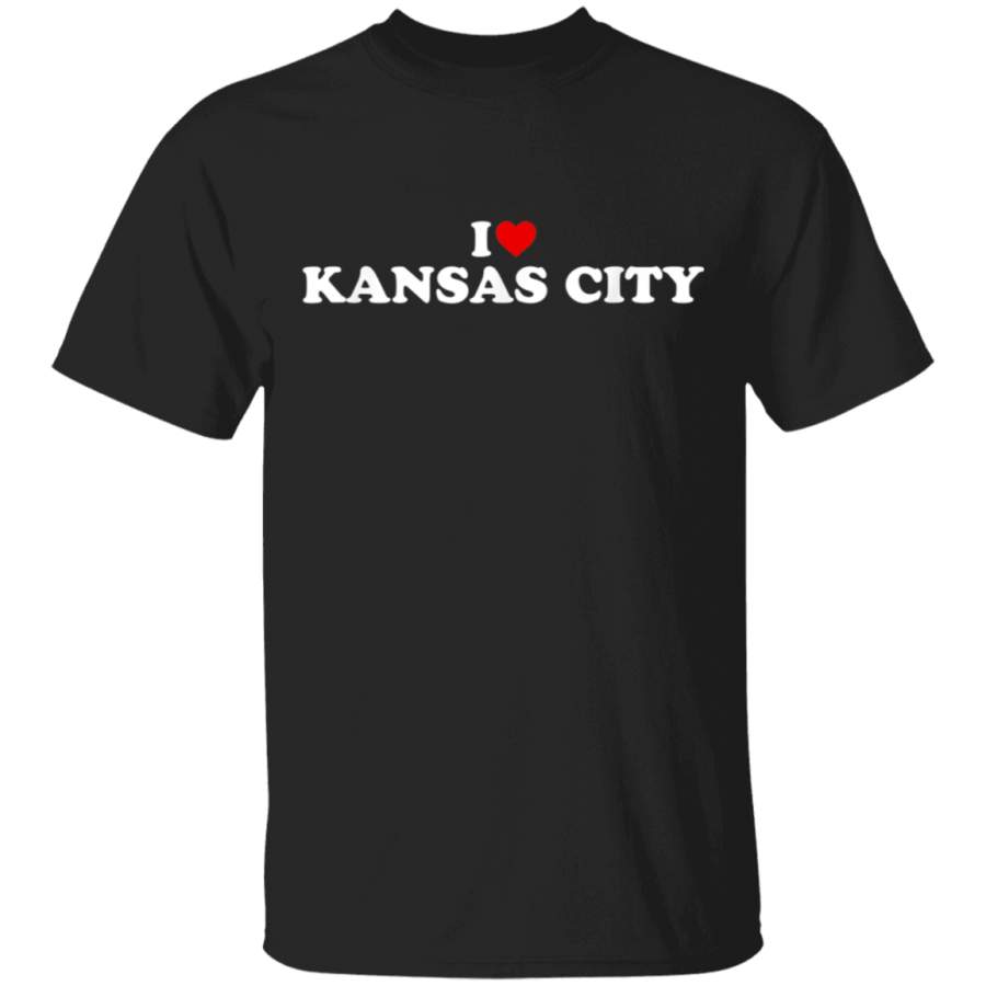 I Love Kansas City  Heart TShirt