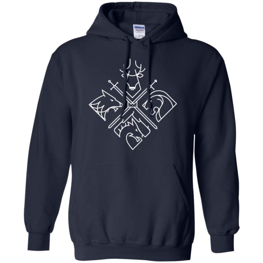 AGR Game of Thrones Houses Gildan Pullover Hoodie