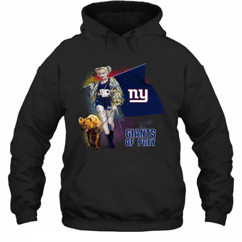 Harley Quinn flag New York Giants Of Prey Hoodie