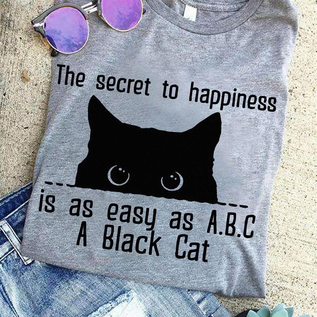 The secret to happiness is Cats Gifts For Women, Kitten Shirts With Sayings, Funny Cat Gift Ideas, Meow Shirt Tee, Fur Cat Lover Gift