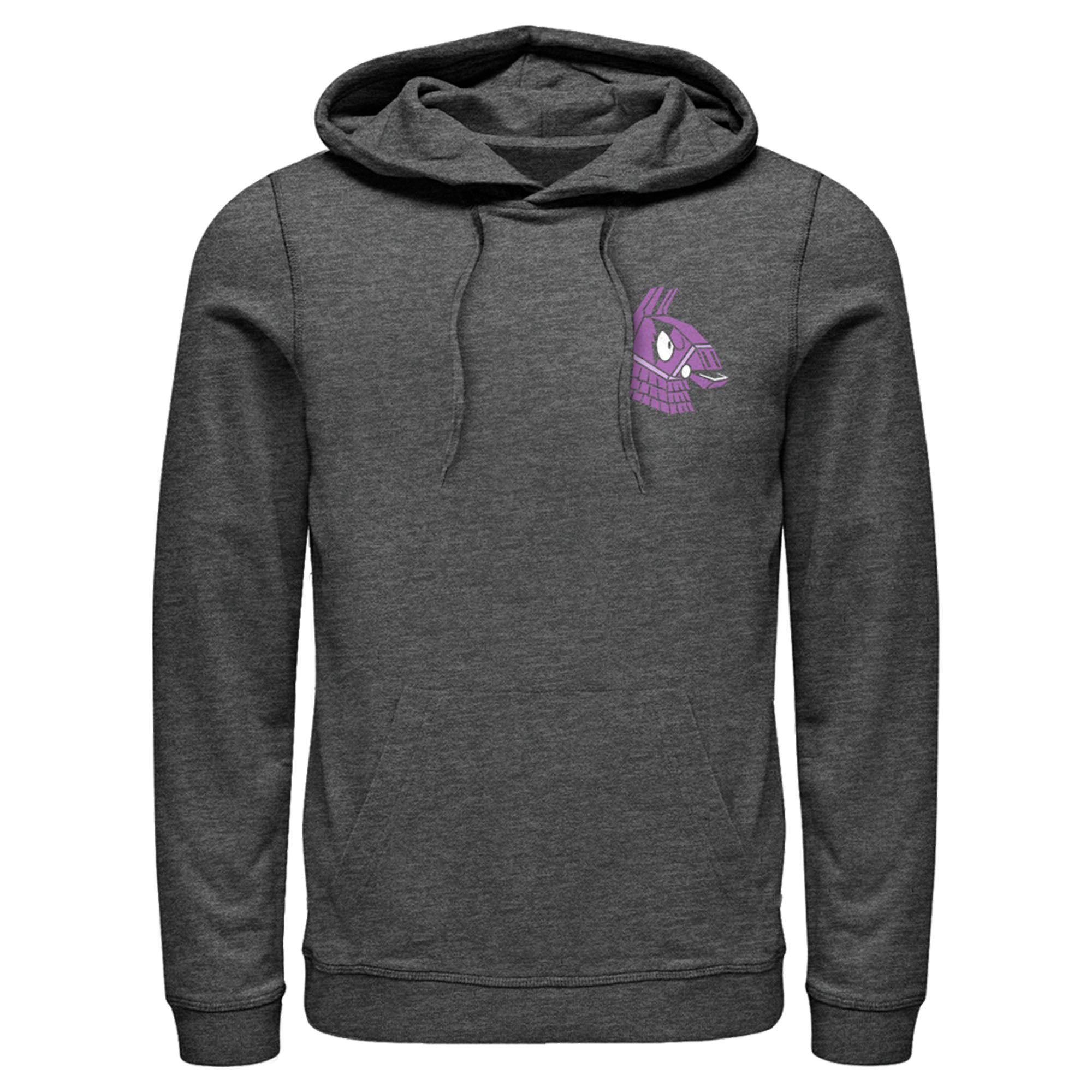 Fortnite Men’S Llama Pinatas Pocket Logo  Pull Over Hoodie