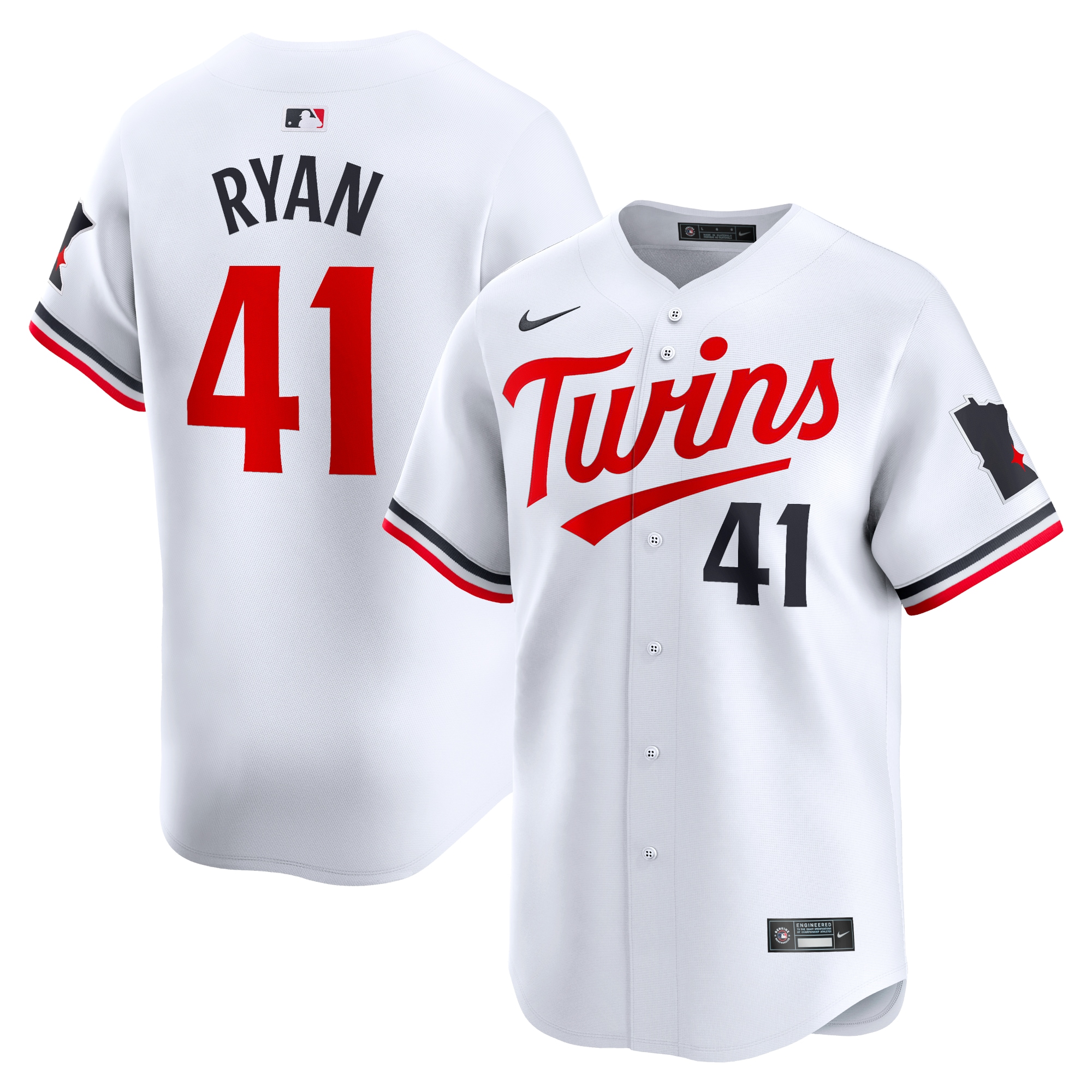 Joe Ryan Minnesota Twins Home Limited Player Jersey – White