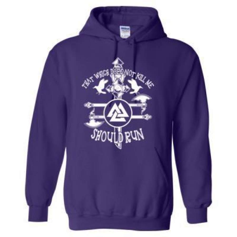 AGR That Which Does Not Kill Me Should Run – Heavy Blend™ Hooded Sweatshirt