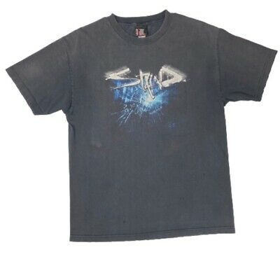 Vintage Y2k Staind Break The Cycle S Graphic T-shirt Giant Tag Black Tee L 4781