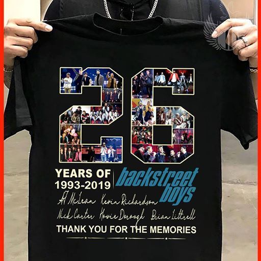 26 Years Of Backstreet Boys All Signatures Thank You For The Memories T Shirt T Shirt Hoodie Sweater Mug Tshirt Hoodie Sweater