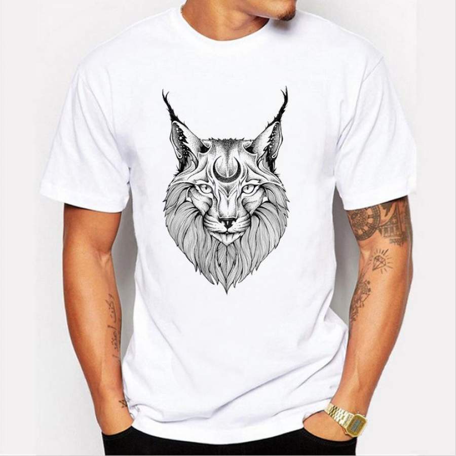 Summer O-neck Hip hop 3D lion Design T Shirt Men’s Animal Printed Tops