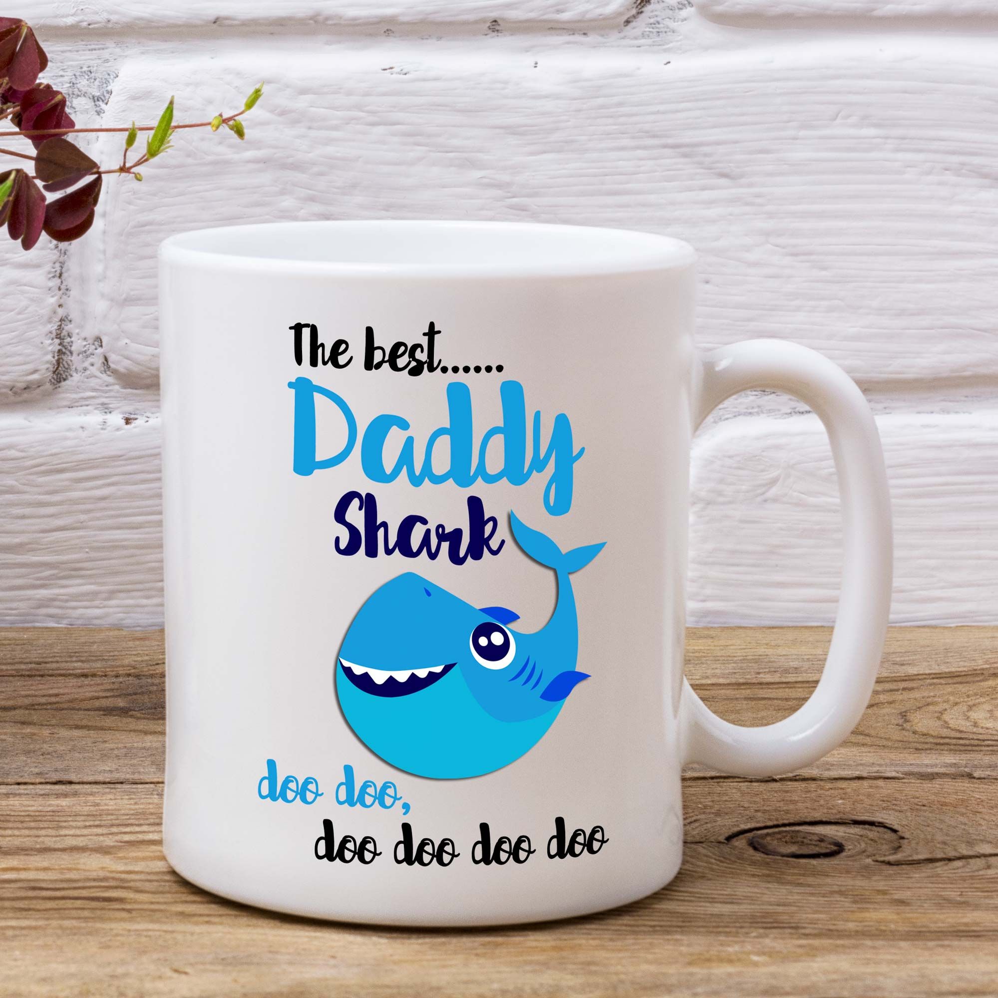 The Best Daddy Shark Doo Doo Doo Printed Mug Gift