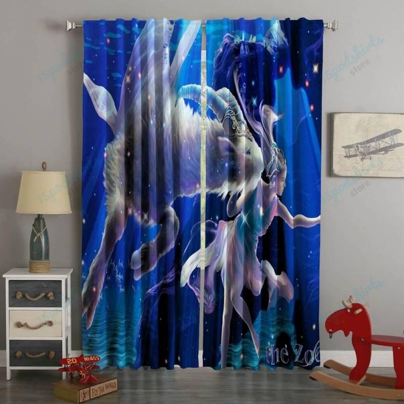 3D Printed Zodiac Goat Style Custom Living Room Curtains