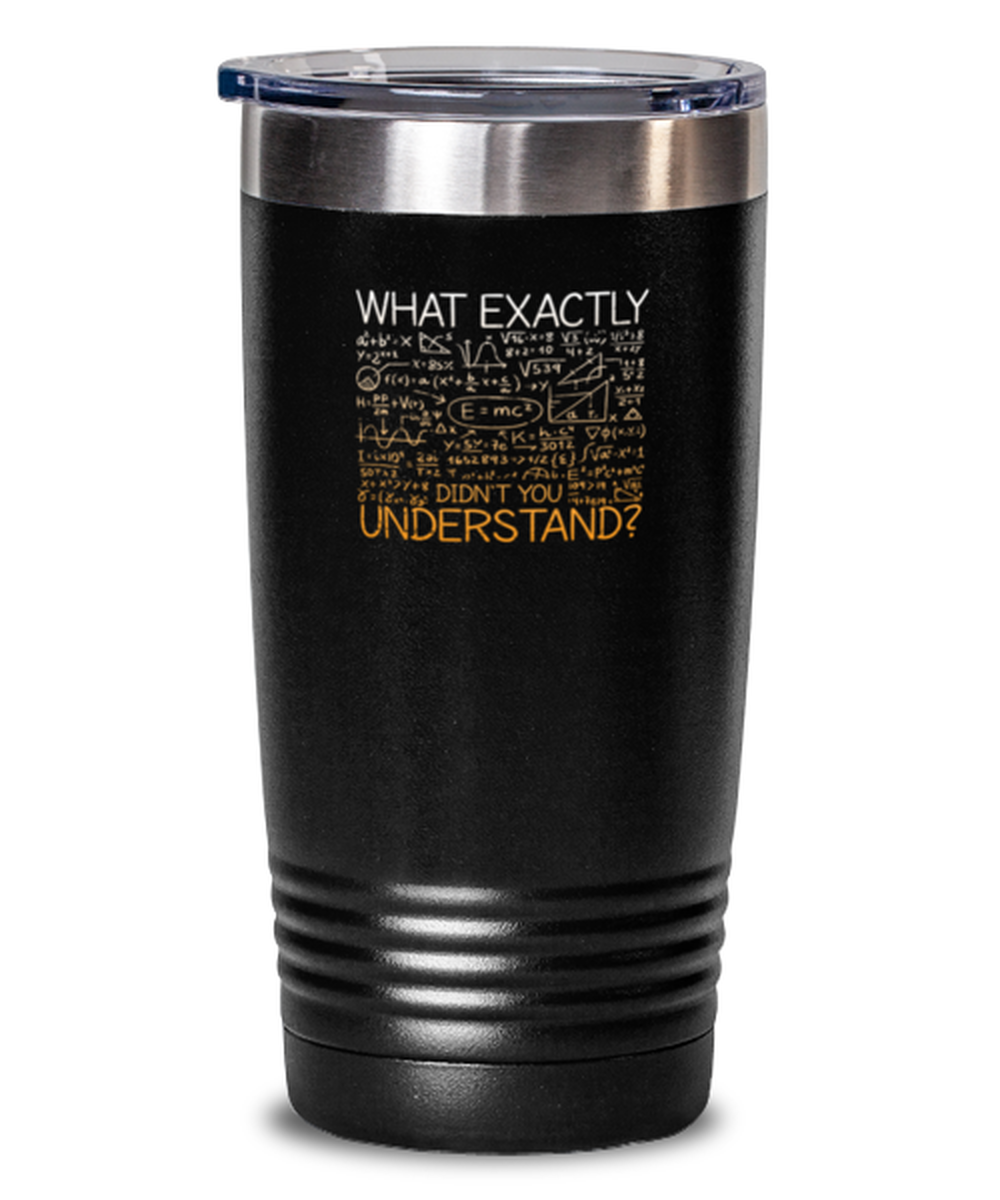 20 Oz Tumbler Stainless Steel Insulated Funny What Exactly Didn’T You Understand Calculus Math