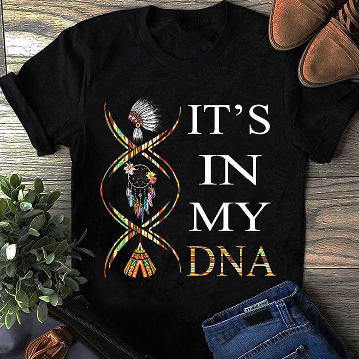 Native American Its In My Dna Dreamcatcher Standard Men T-shirt