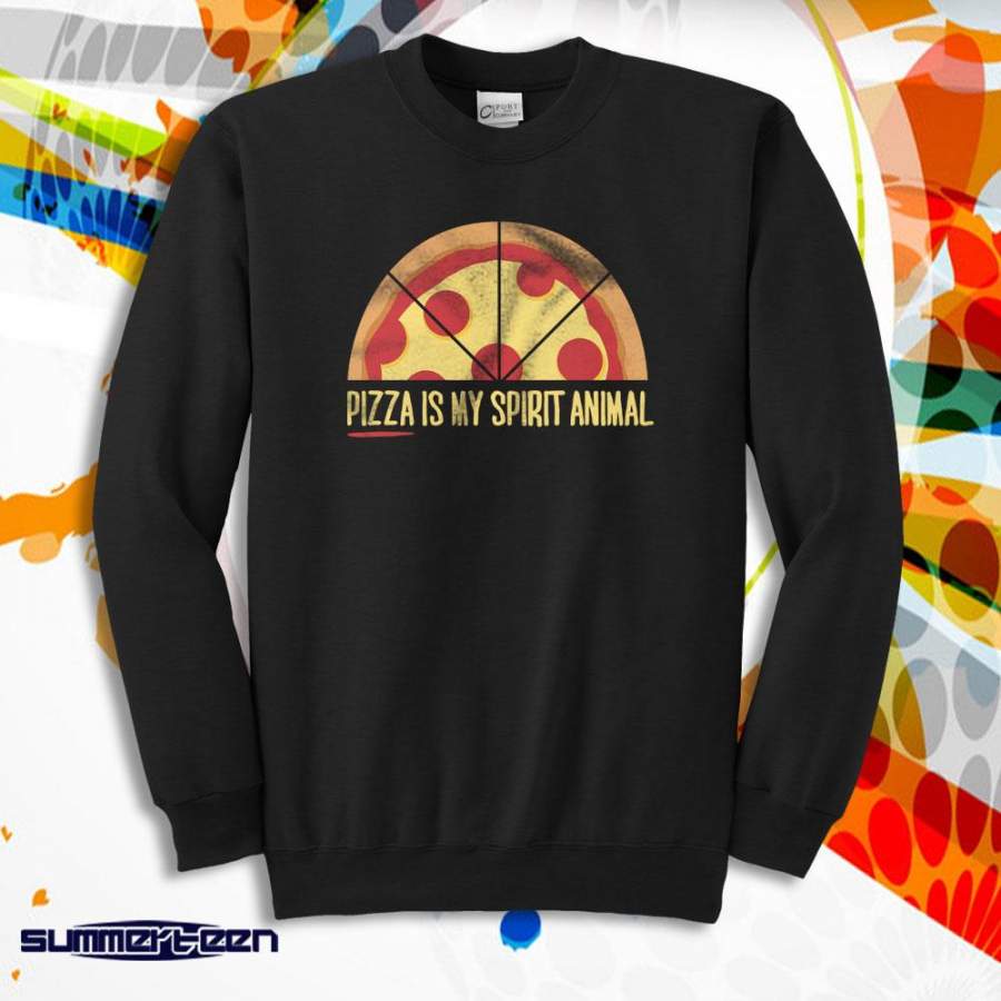 Pizza Is My Spirit Animal Men’S Sweatshirt