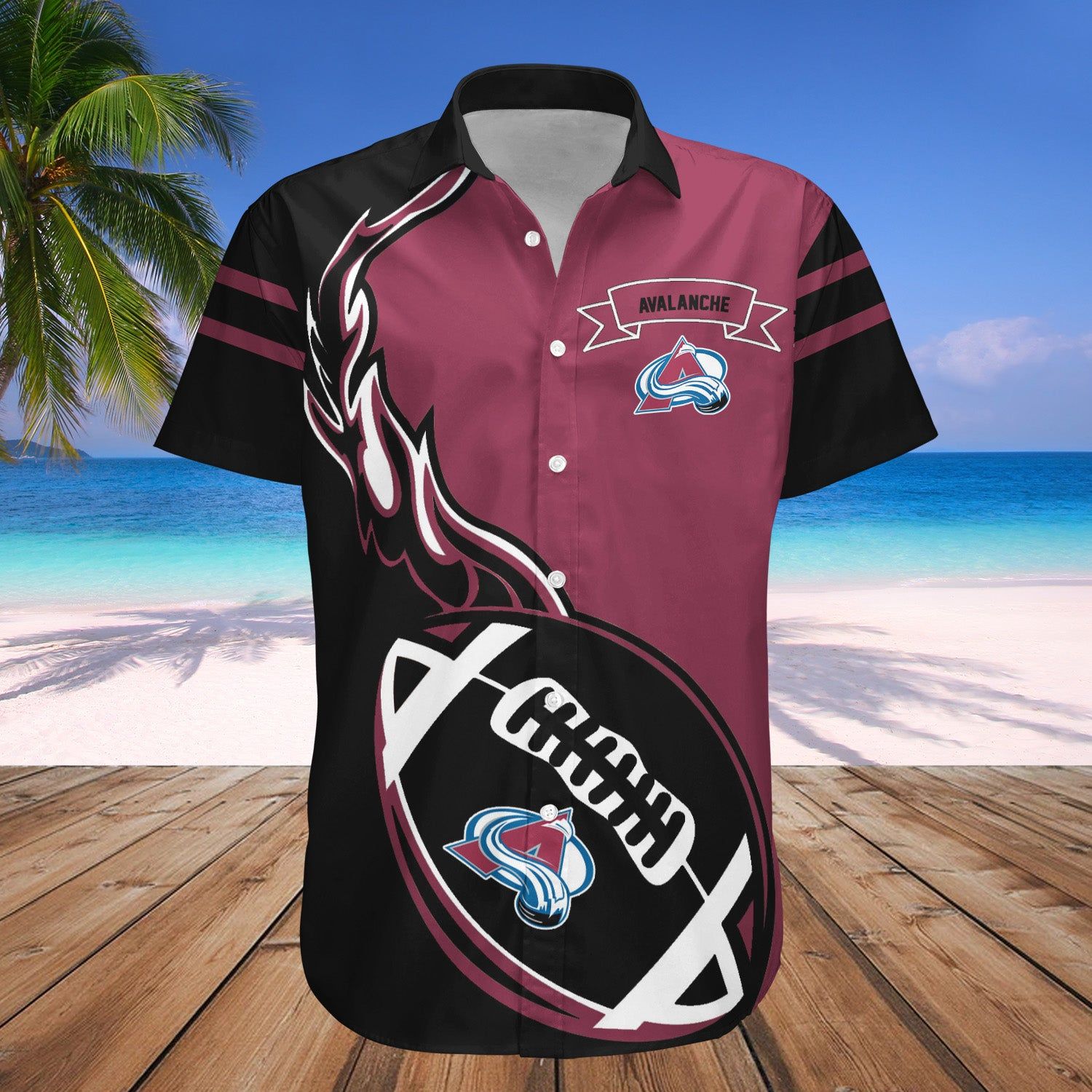 Colorado Avalanche Hawaii Shirt Flame Ball – Nhl