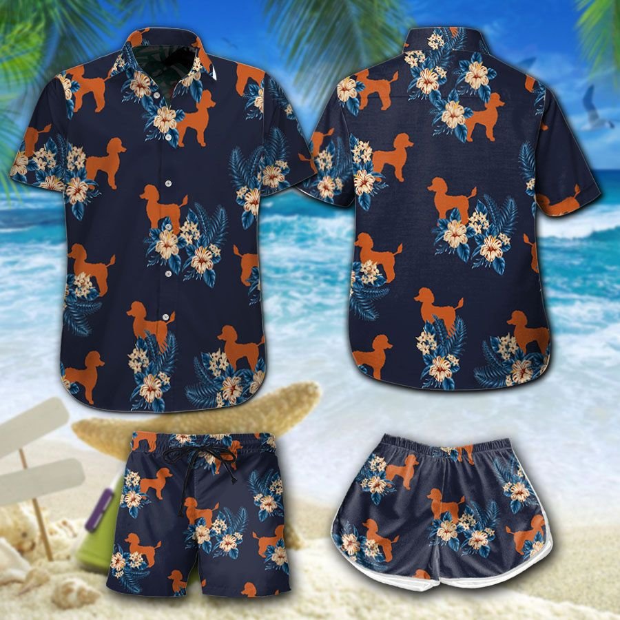 Floral Pet Poodle Hawaii Shirt Summer Time Ha48109