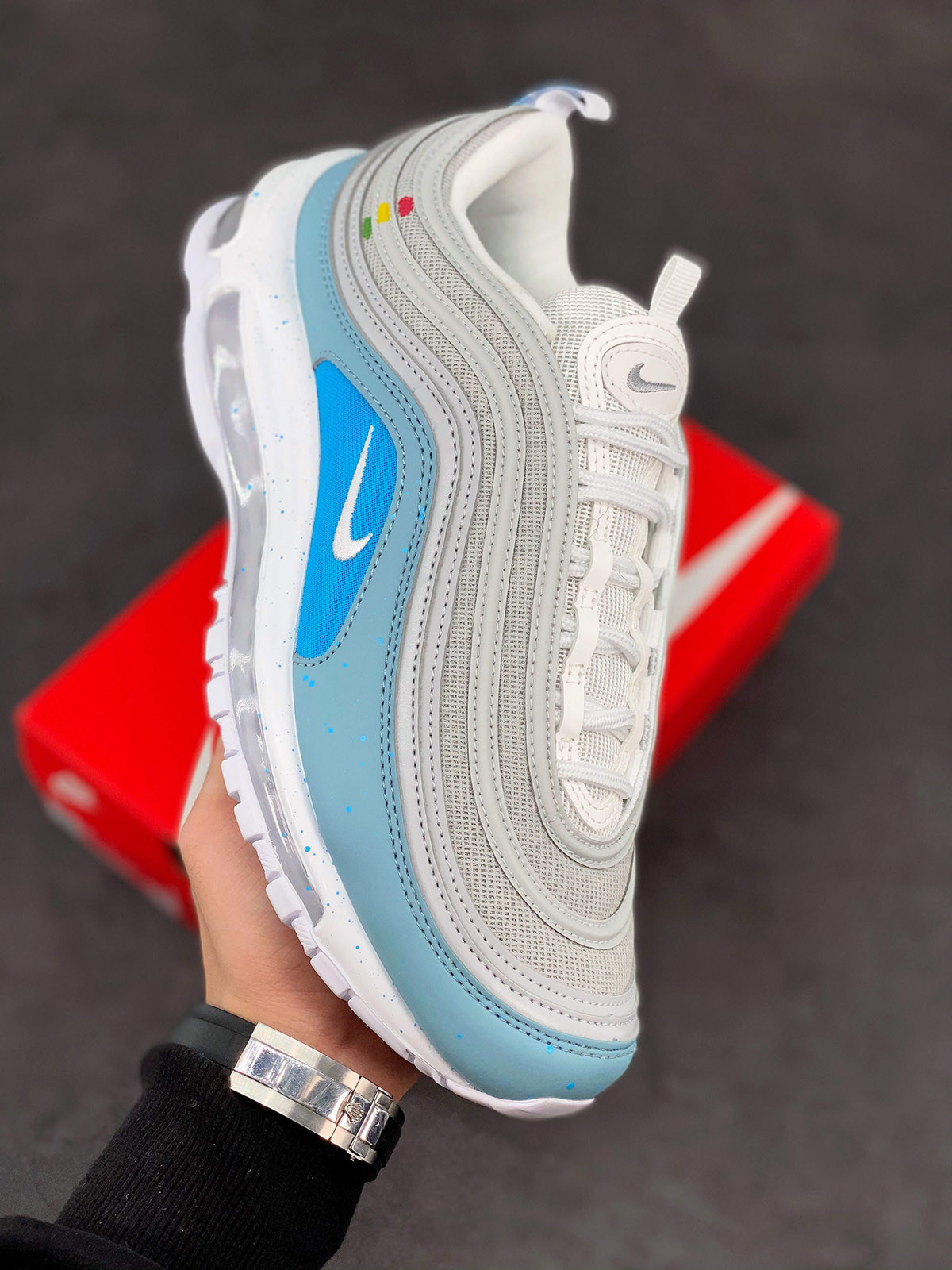 Nike Air Max 97 White Blue Grey 5339571