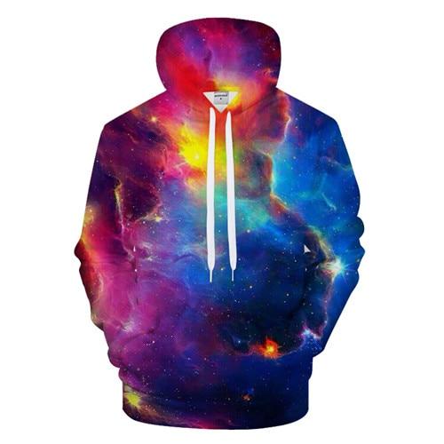 Colorful Galaxy Clouds Hoodie