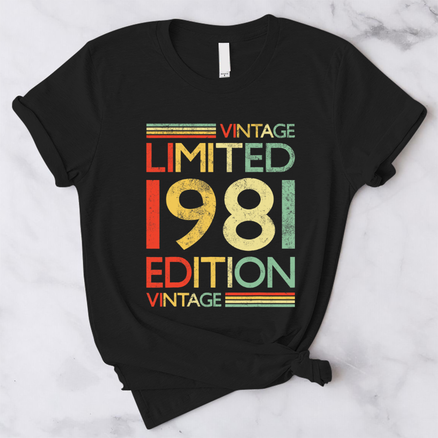 40 Year Old Shirt Vintage 1981 Limited Edition 40Th Birthday Shirt