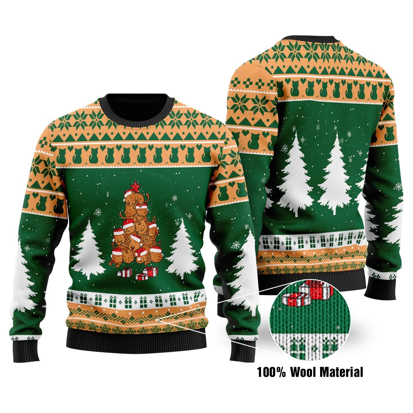 The Christmas Cats Tree Ugly Christmas Sweater | Unisex | Adult | Us1655