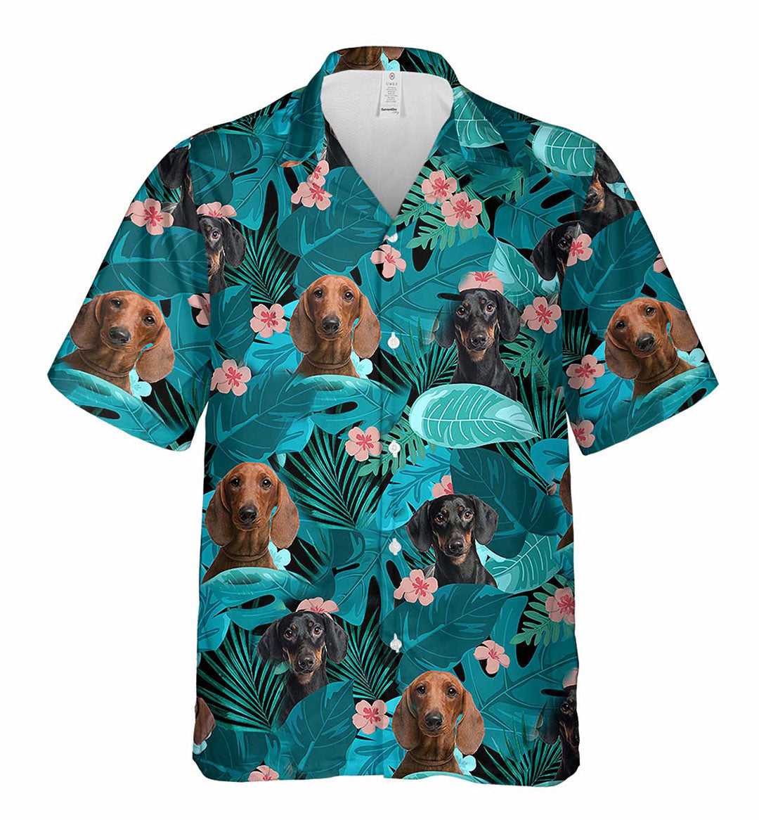 Tropical Dachshund Tropical Shirt Hawaiian Shirt For Men Cm Dog Lover Gift