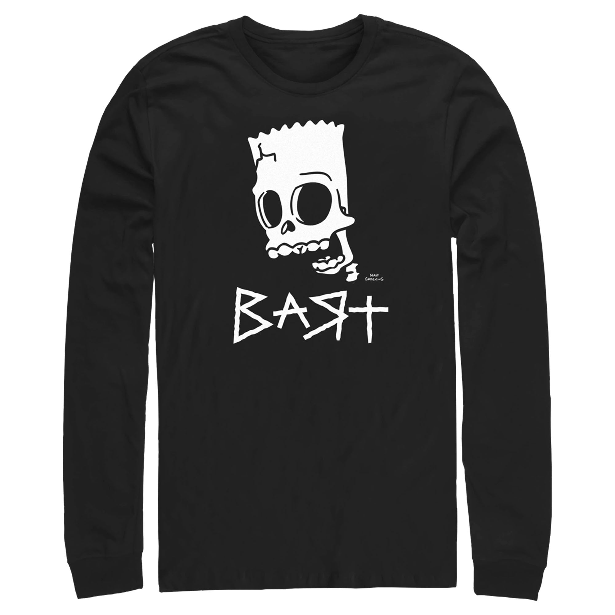 The Simpsons Men’S Skeleton Bart  Long Sleeve Shirt