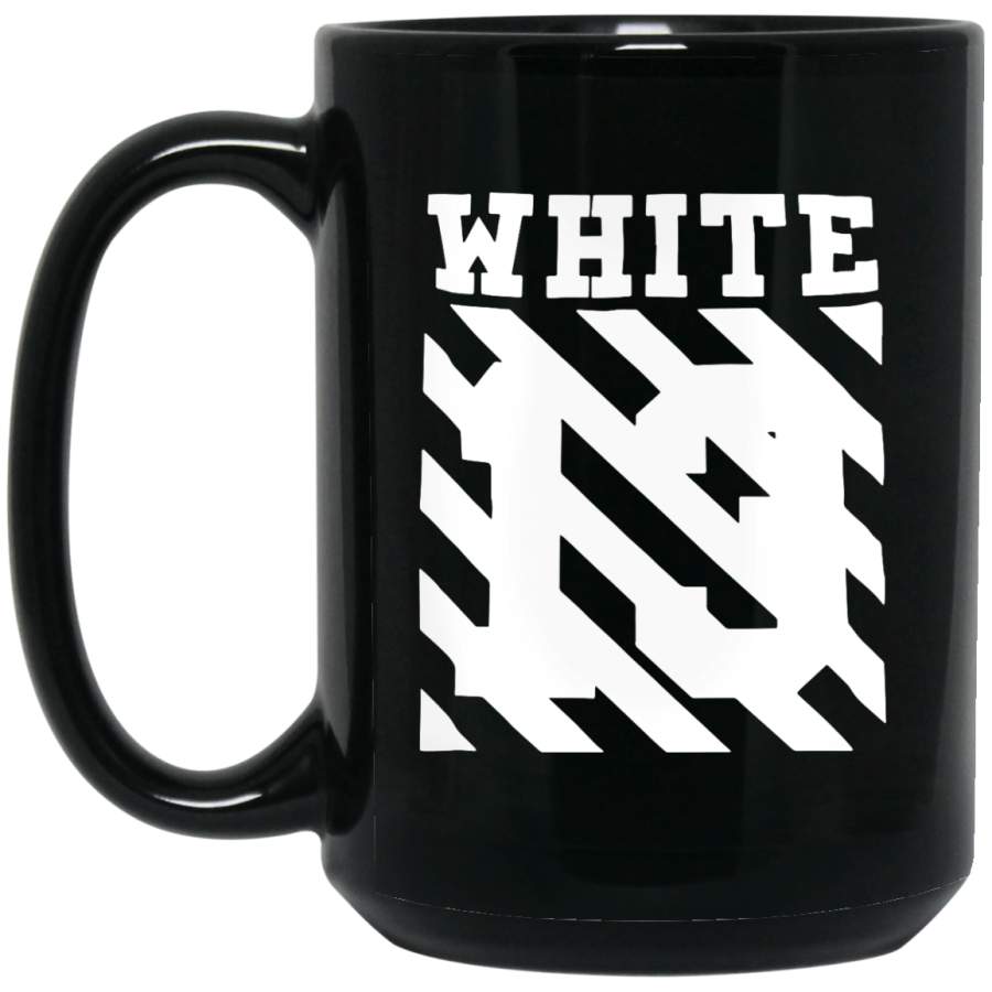 Off white 13 15 oz. Black Mug