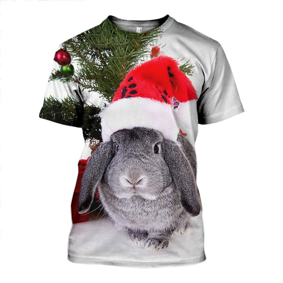 3D All Over Printed Rabbit Christmas Shirts and Shorts