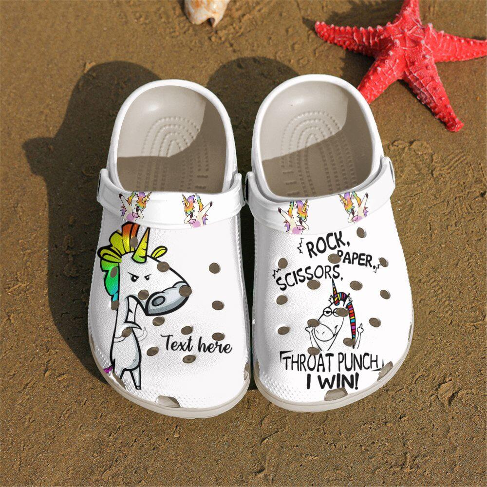 Unicorn Personalized Clog, Custom Name, Text, Color, Number Fashion Style For Women, Men, Kid, Print 3D Awesome Unicorn