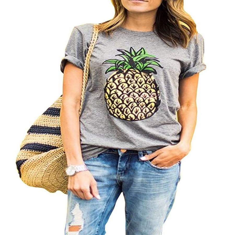 Women’S Summer Street Printed Tops Funny Juniors T Shirt Short Sleeve Tees