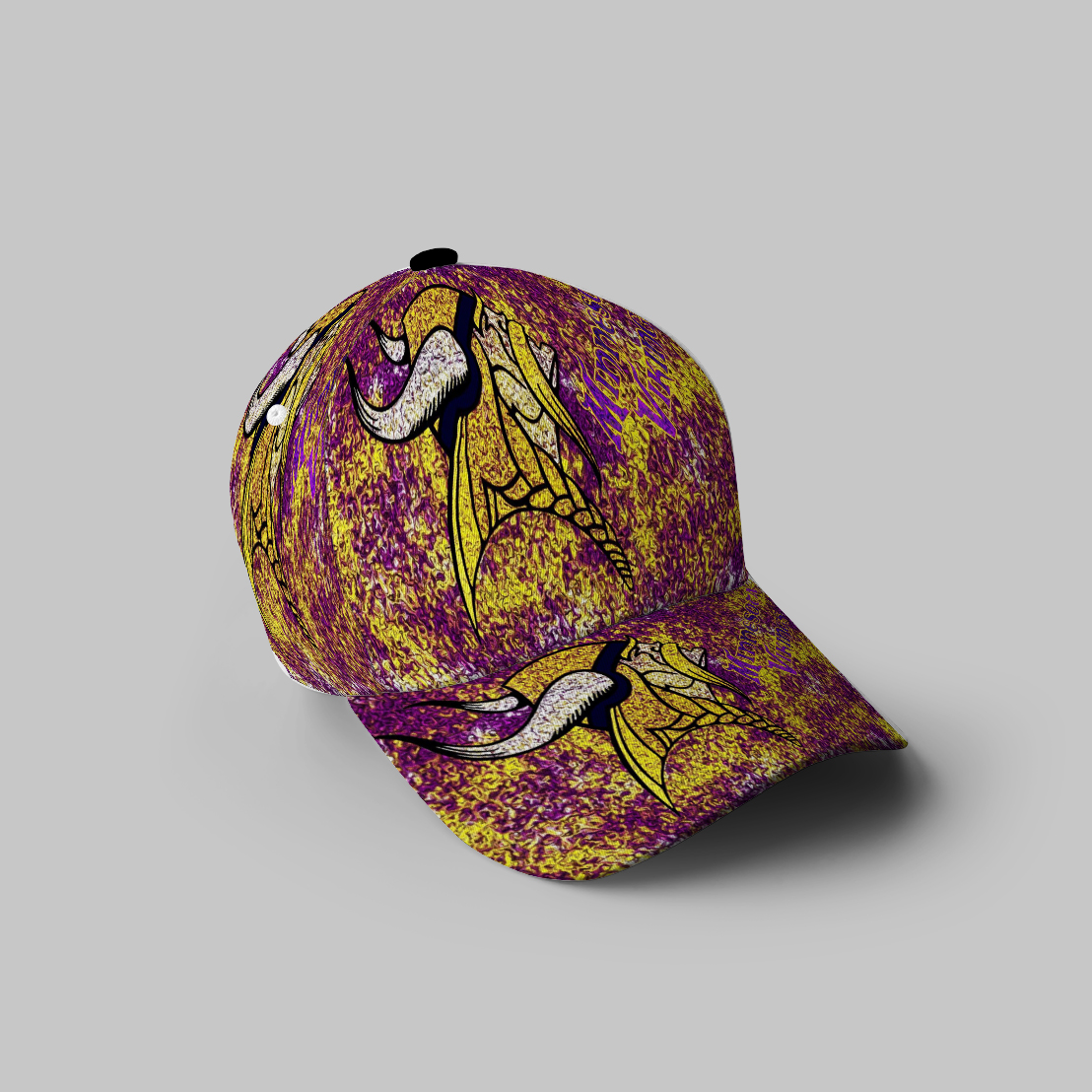 Minnesota Vikings Emblem Brush Oil Color 3D Printing Baseball Cap Classic Hat