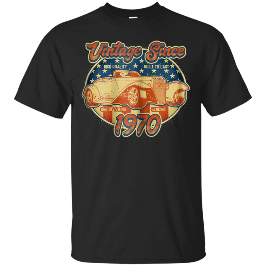 AGR Vintage 1970 Birthday Hot Rod T-Shirt