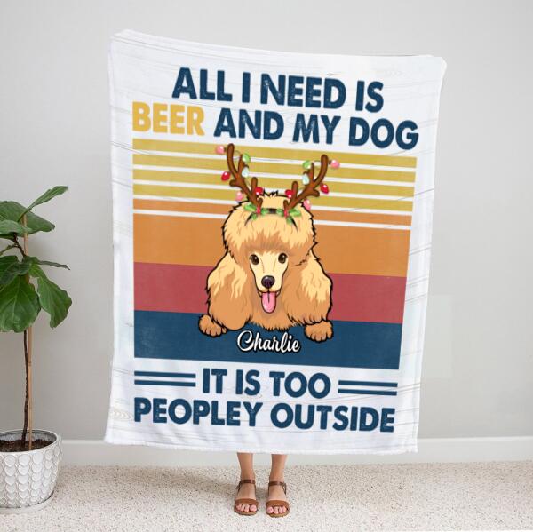 Personalized Dog In Blanket – Funny Christmas Gifts – Up To 4 Dogs