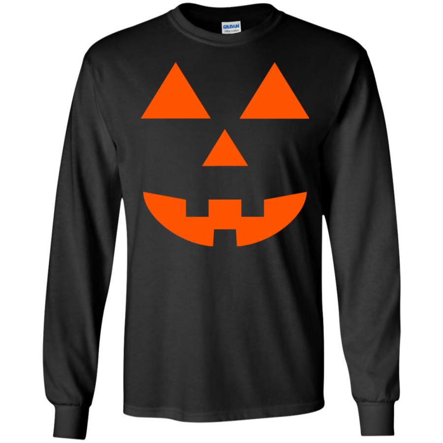 Pumpkin Face, Halloween Costume LS shirt/Hoodie/Sweatshirt