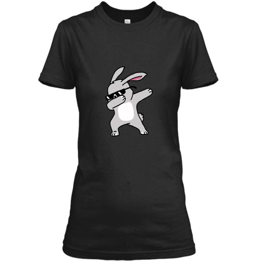 Boys Easter Shirt – Cute Dabbing Easter Bunny T-Shirt Ladies Custom