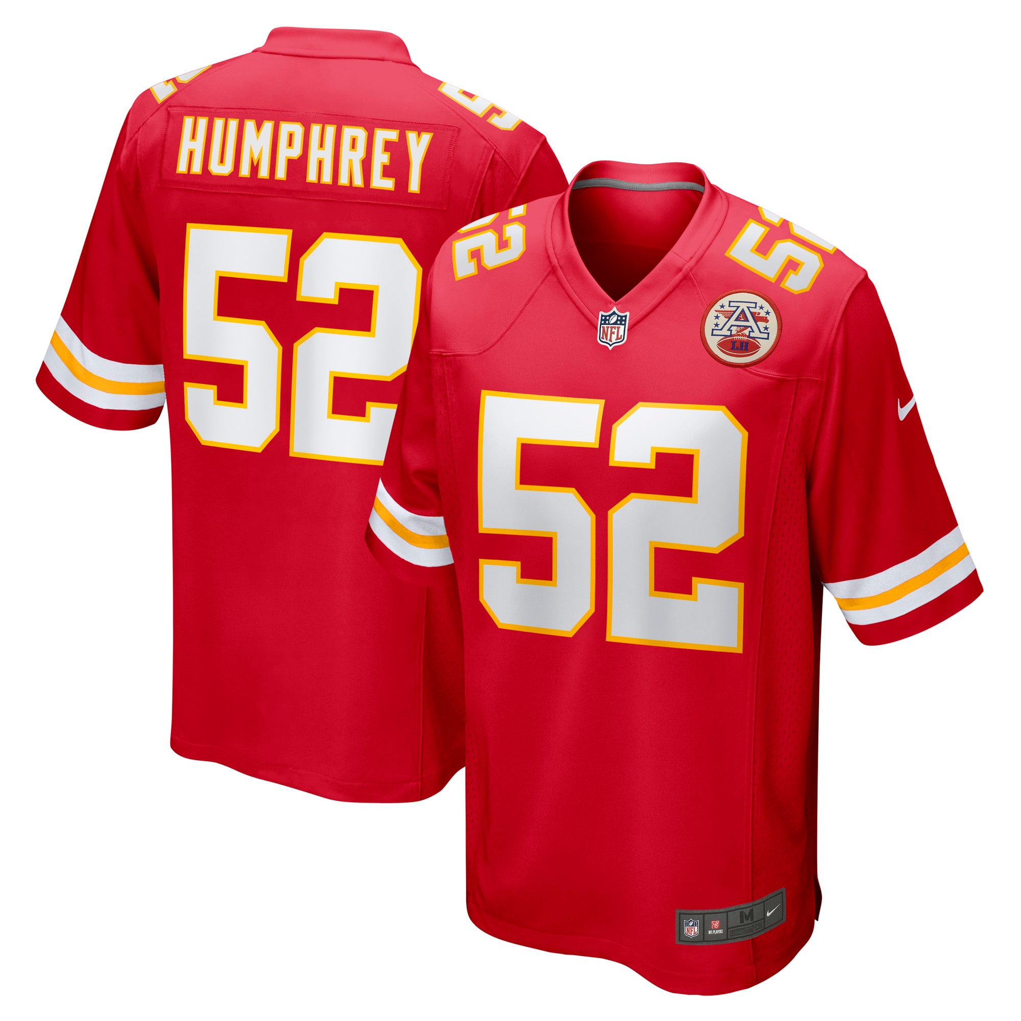 Men’s Kansas City Chiefs Creed Humphrey Red Game Jersey