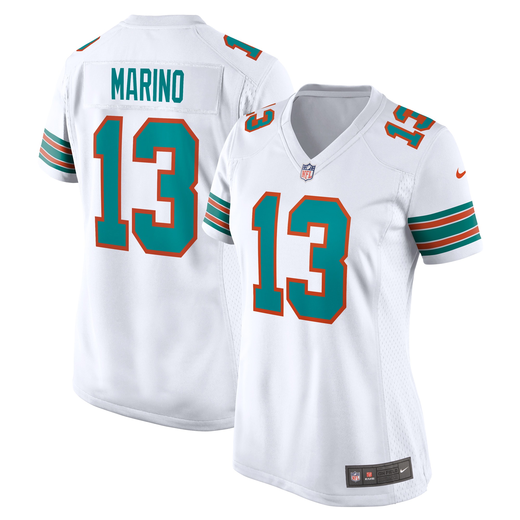 Dan Marino Miami Dolphins Women's Retired Player Jersey – White