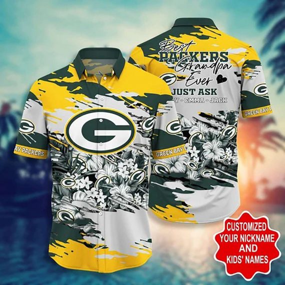 Green Bay Packers Pesonalized Hawaii Shirt Aloha Beach Holiday