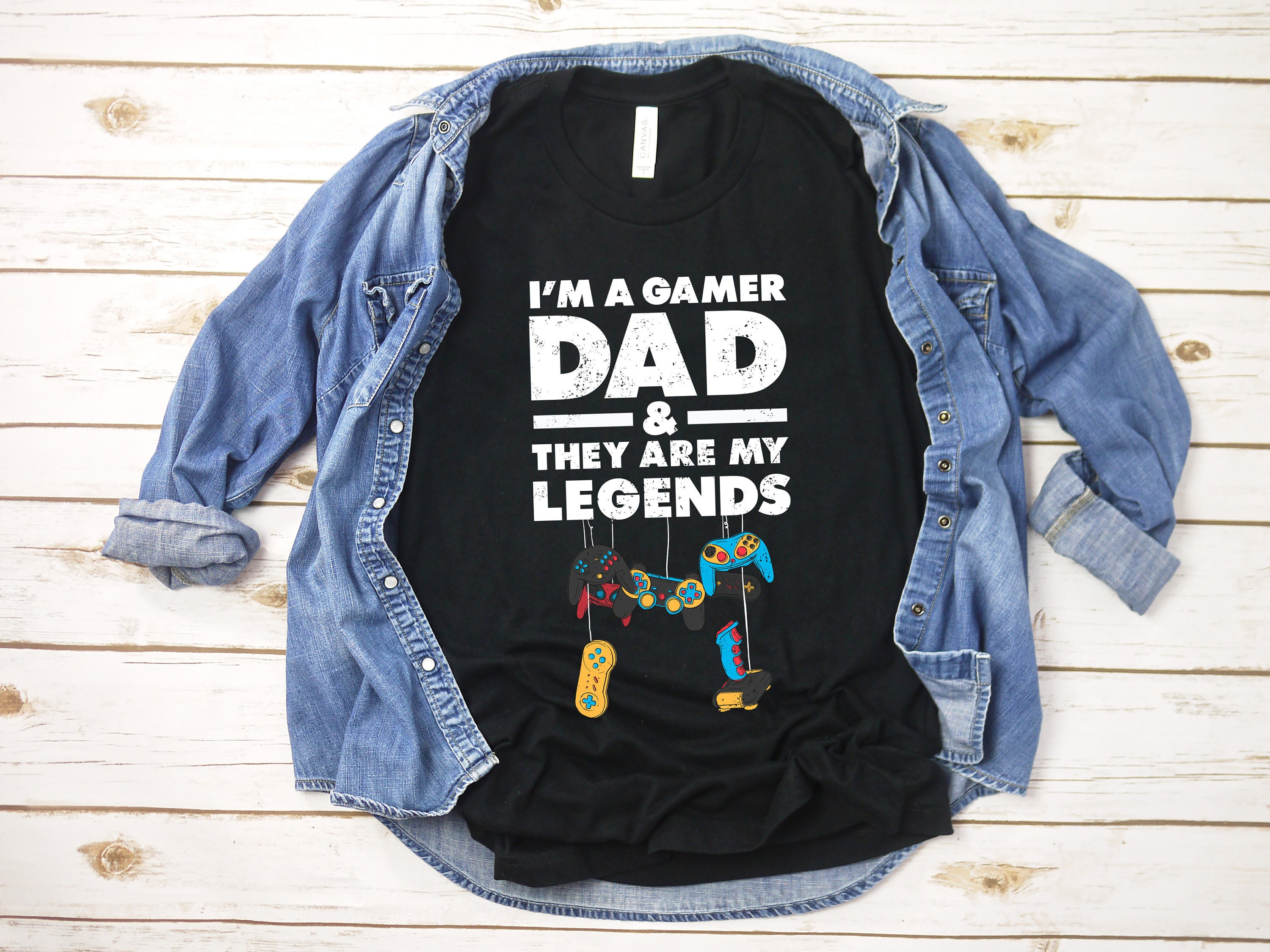 I’m A Gamer Dad, Gaming Shirt, Legends Shirt, New Dad, Baby Announcement, Fathers Day Gift, Daddy to Be, Video Game Shirt, First Time Dad