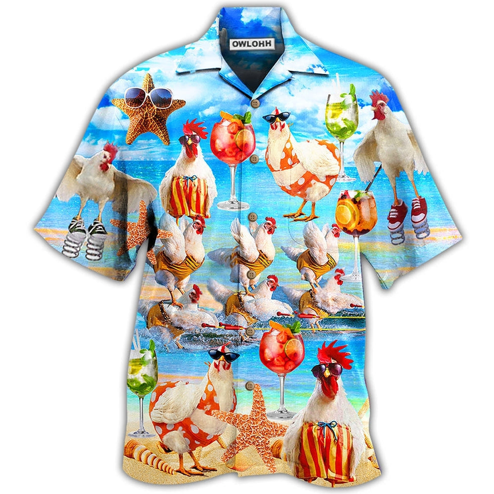 Chicken On The Beach Love Summer Hawaii Shirt Ha93685