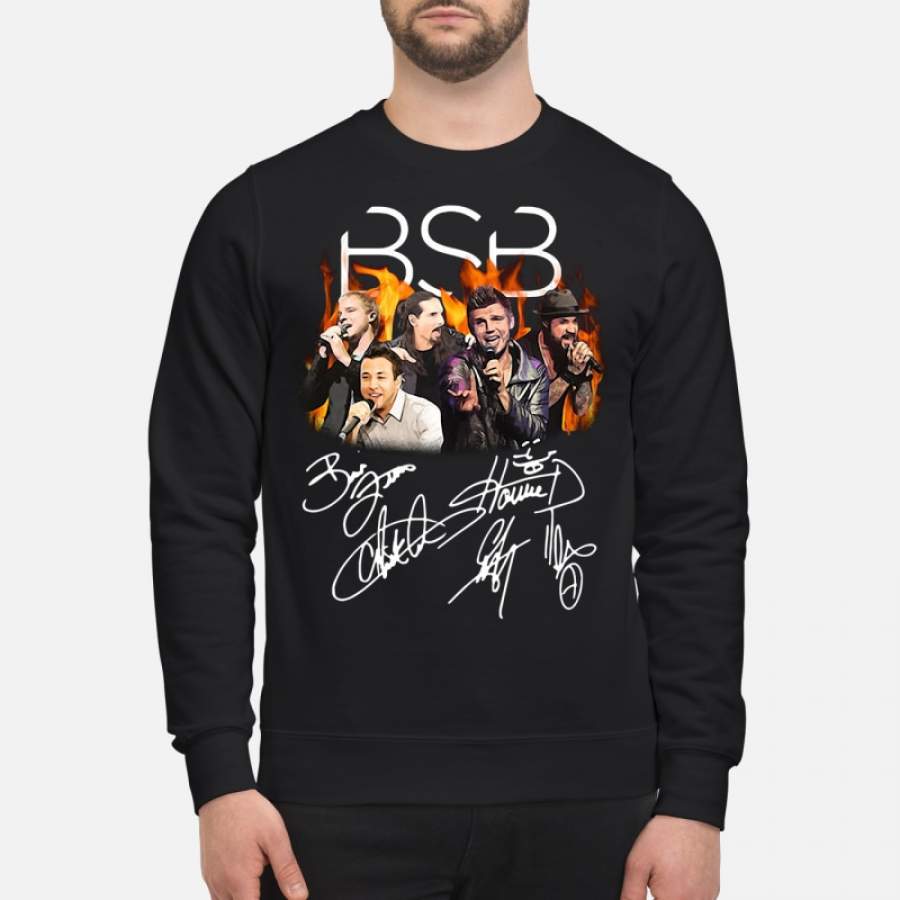 Backstreet Boys Nick Carter Kevin Richardson Howie Dorough AJ McLean Brian Littrell signature Sweatshirt