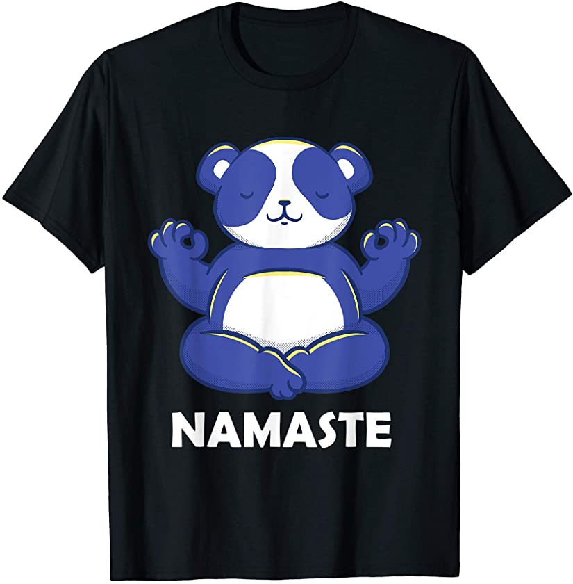 Yoga Panda Bear Namaste Panda Bears Spiritual Animals Gift T-Shirt