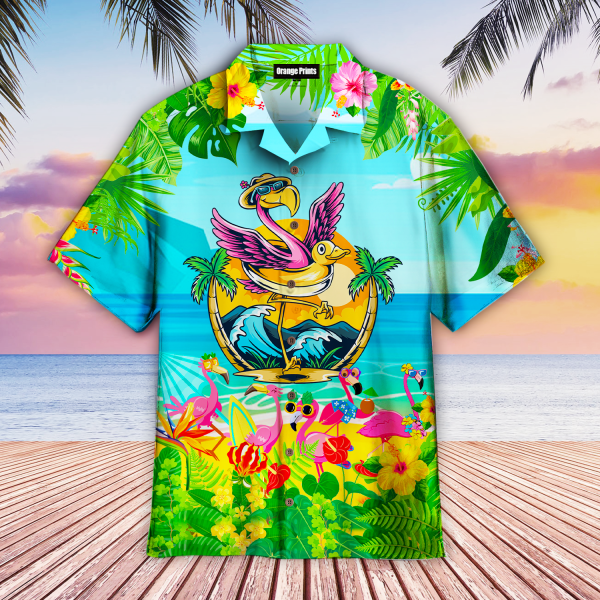 Flamingo Get Flocked Up Hawaii Shirt For Men Women Ha106043