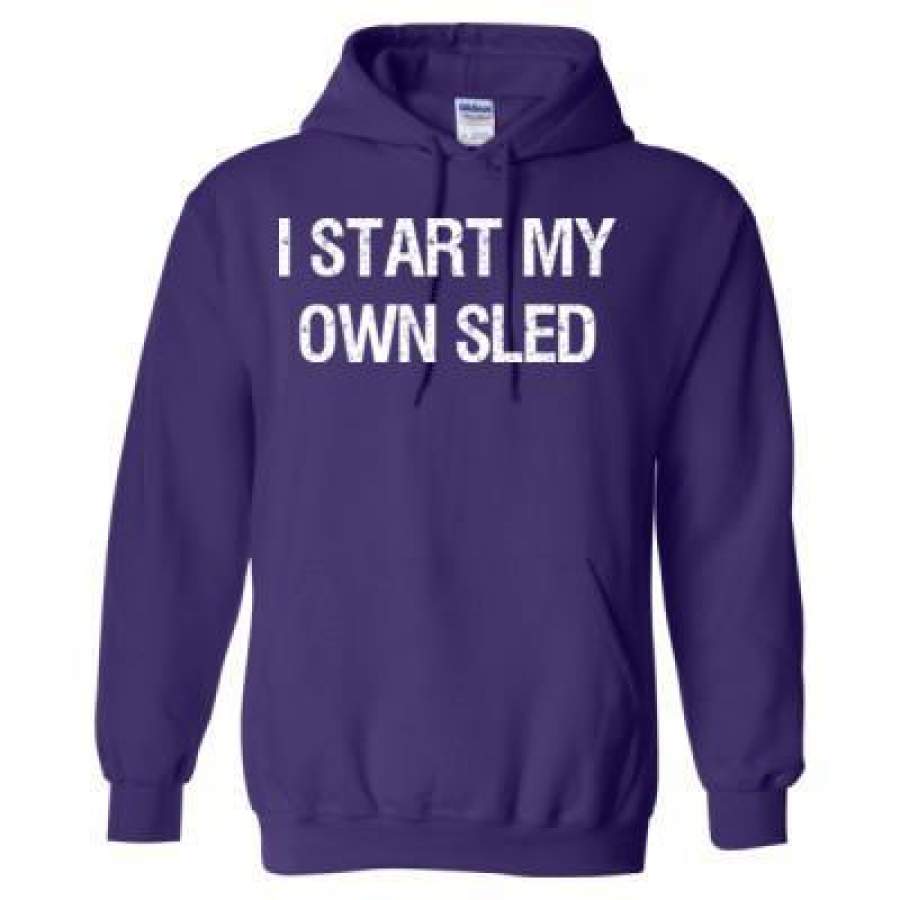 AGR I Start My Own Sled Snowmobile – Heavy Blend™ Hooded Sweatshirt