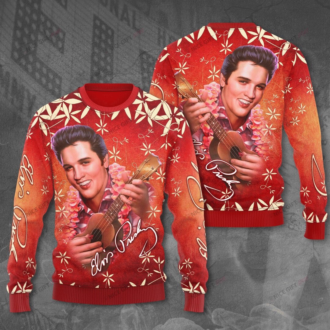 Elvis Presley Crewneck Sweatshirt 3Cs-D4M1