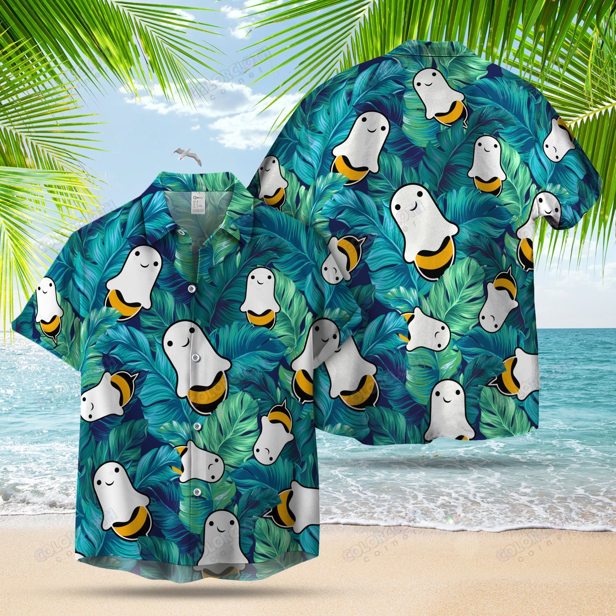 Boo Bees Ghost Hawaiian Shirt Ha13133