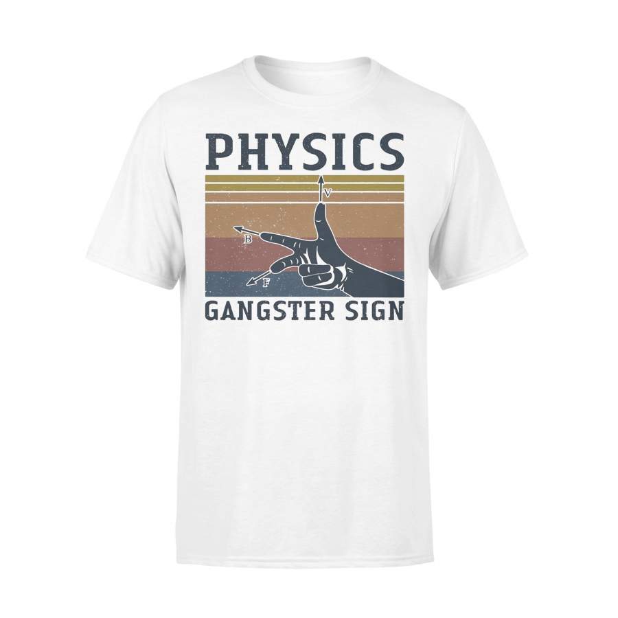 Physics Gangster Sign Hand Vintage T-shirt