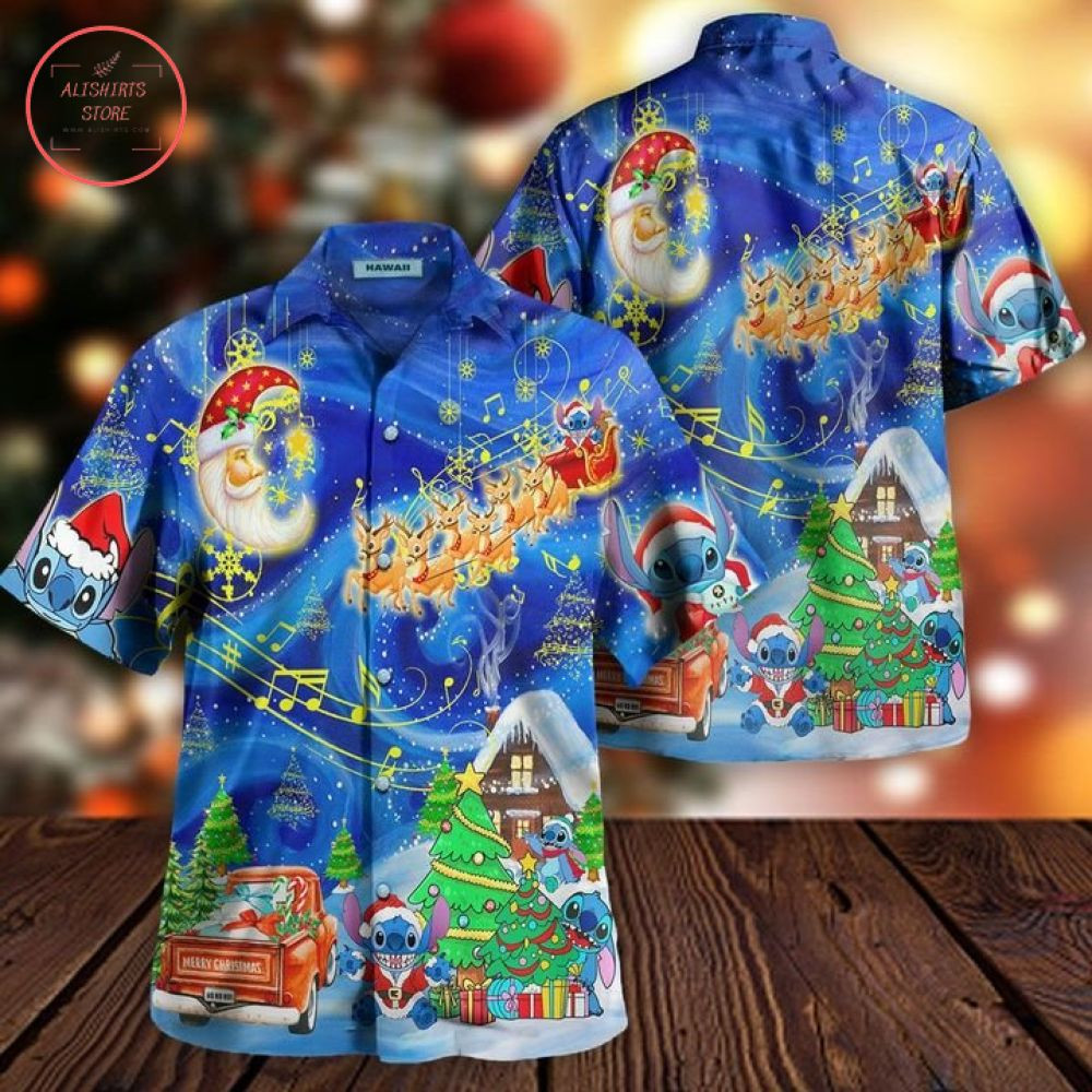 Stitch Noel Christmas Hawaii Shirt Diosweater Ha26600