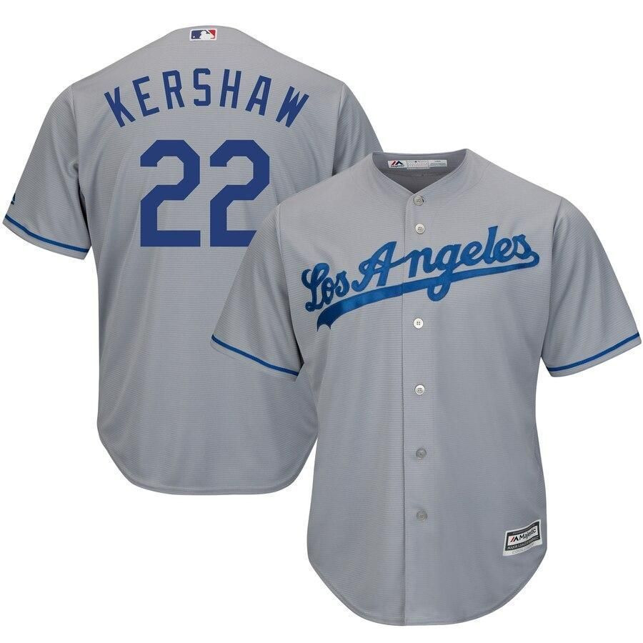 Clayton Kershaw Los Angeles Dodgers Cool Base Player Jersey – Gray